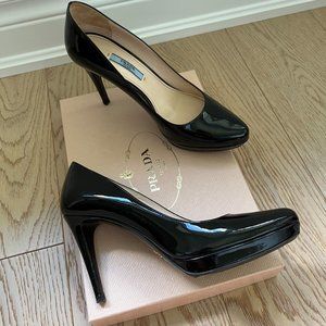 PRADA Black Patent Pumps